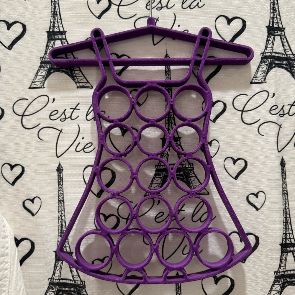 Chic Purple Dress-Shaped Organizer